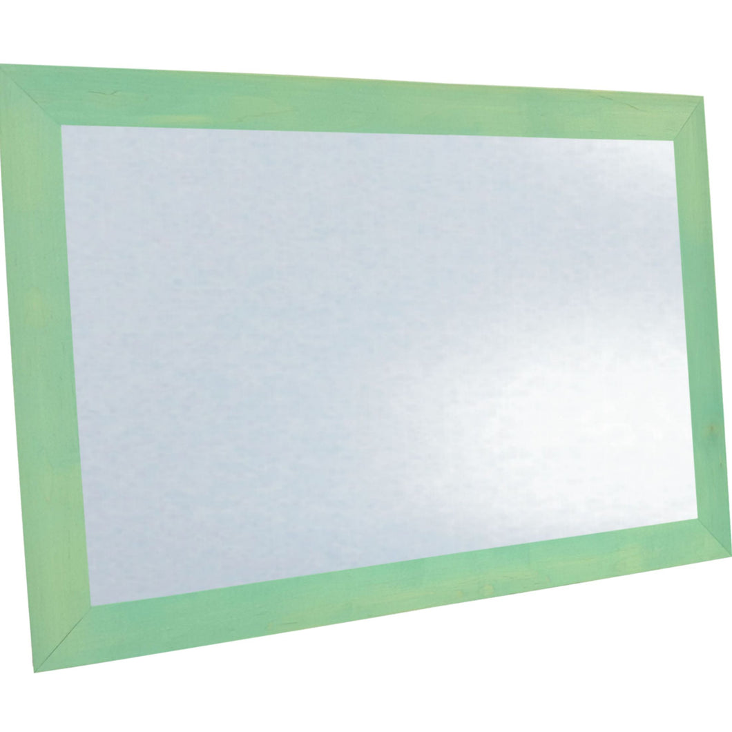 Classic Schoolhouse White Dry Erase Board - Light Aqua Frame