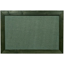 Load image into Gallery viewer, Burlap fabric bulletin board - Blue Fabric - Black Barnwood frame - 24X24 - 1.5 inch wide frame - GL1