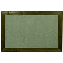 Load image into Gallery viewer, Burlap fabric bulletin board - Grey Fabric - Black Barnwood frame - 24X24 - 1.5 inch wide frame - GL1
