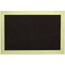 Load image into Gallery viewer, Burlap fabric bulletin board - Black Fabric - Sunbleached Barnwood frame - 24X24 - 1.5 inch wide frame - GL1
