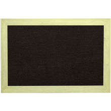 Load image into Gallery viewer, Burlap fabric bulletin board - Black Fabric - Sunbleached Barnwood frame - 24X24 - 1.5 inch wide frame - GL1