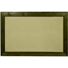 Load image into Gallery viewer, Burlap fabric bulletin board - Oatmeal Fabric - Black Barnwood frame