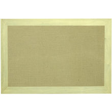 Load image into Gallery viewer, Burlap fabric bulletin board - Oatmeal Fabric - Sunbleached Barnwood frame - 24X24 - 1.5 inch wide frame - GL1