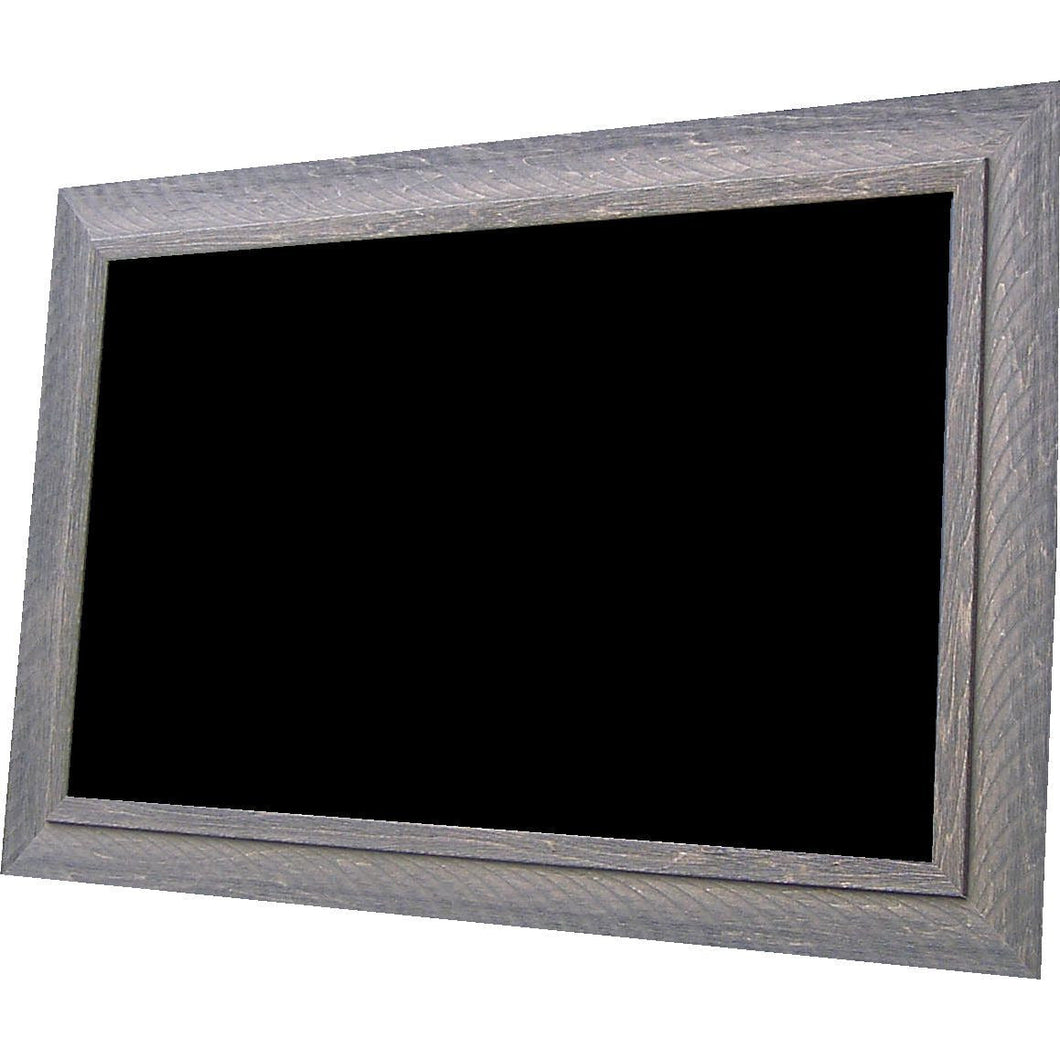 30X72 Grey Barnwood - American Barnwood Frame Nonmagnetic Chalkboard - GL3