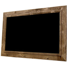 Load image into Gallery viewer, American Barnwood Black Chalkboard - Burnt Brown Barnwood Frame