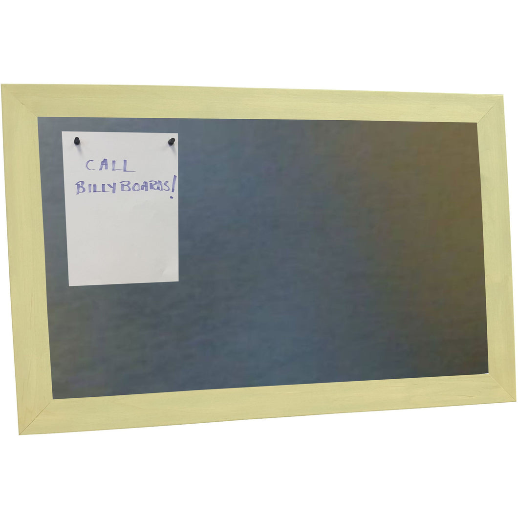 Galvanized Magnetic Bulletin Board - Sunbleached Frame