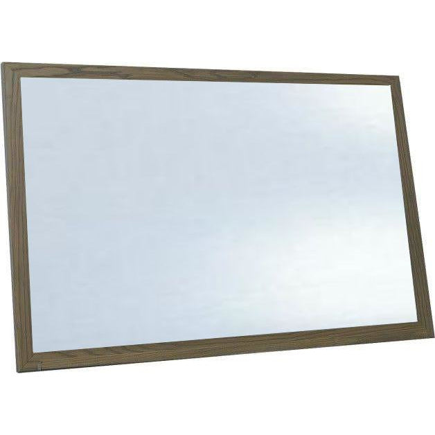 Economy Wood Framed White Dry Erase Board - Aged Brown Finish