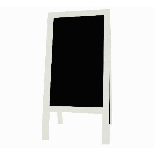 Little Peddler Chalkboard Easel - White - With Legs - Tall Orientation