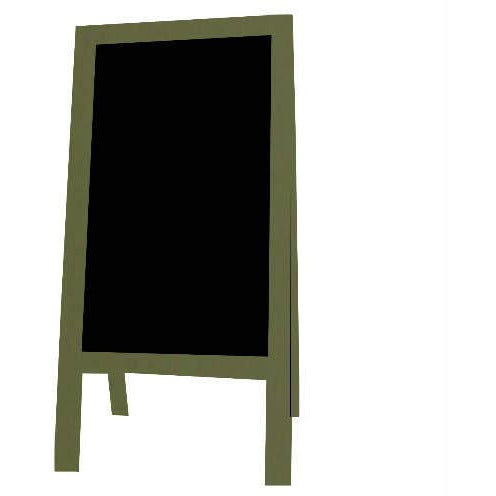 Little Peddler Chalkboard Easel - Spanish Olive - With Legs - Tall Orientation