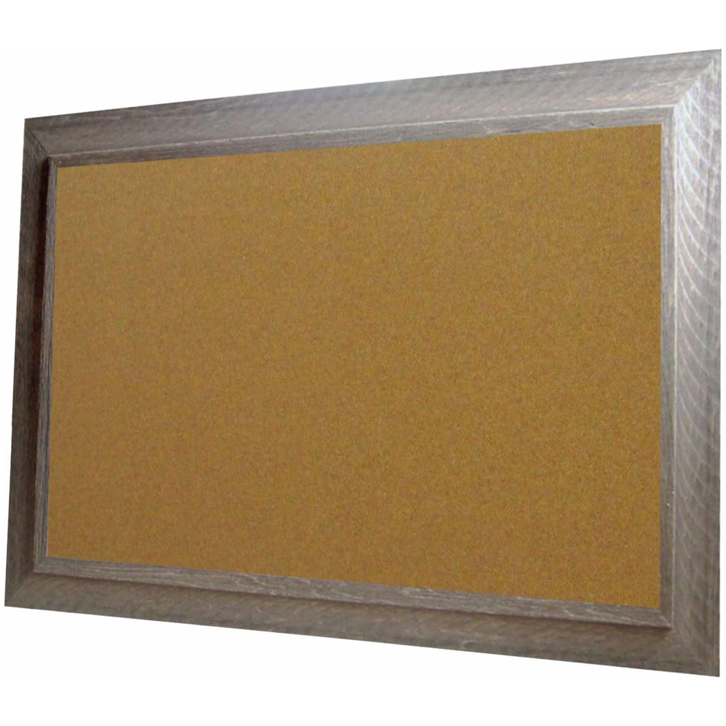 Cork Board with American Barnwood Frame - Grey Barnwood