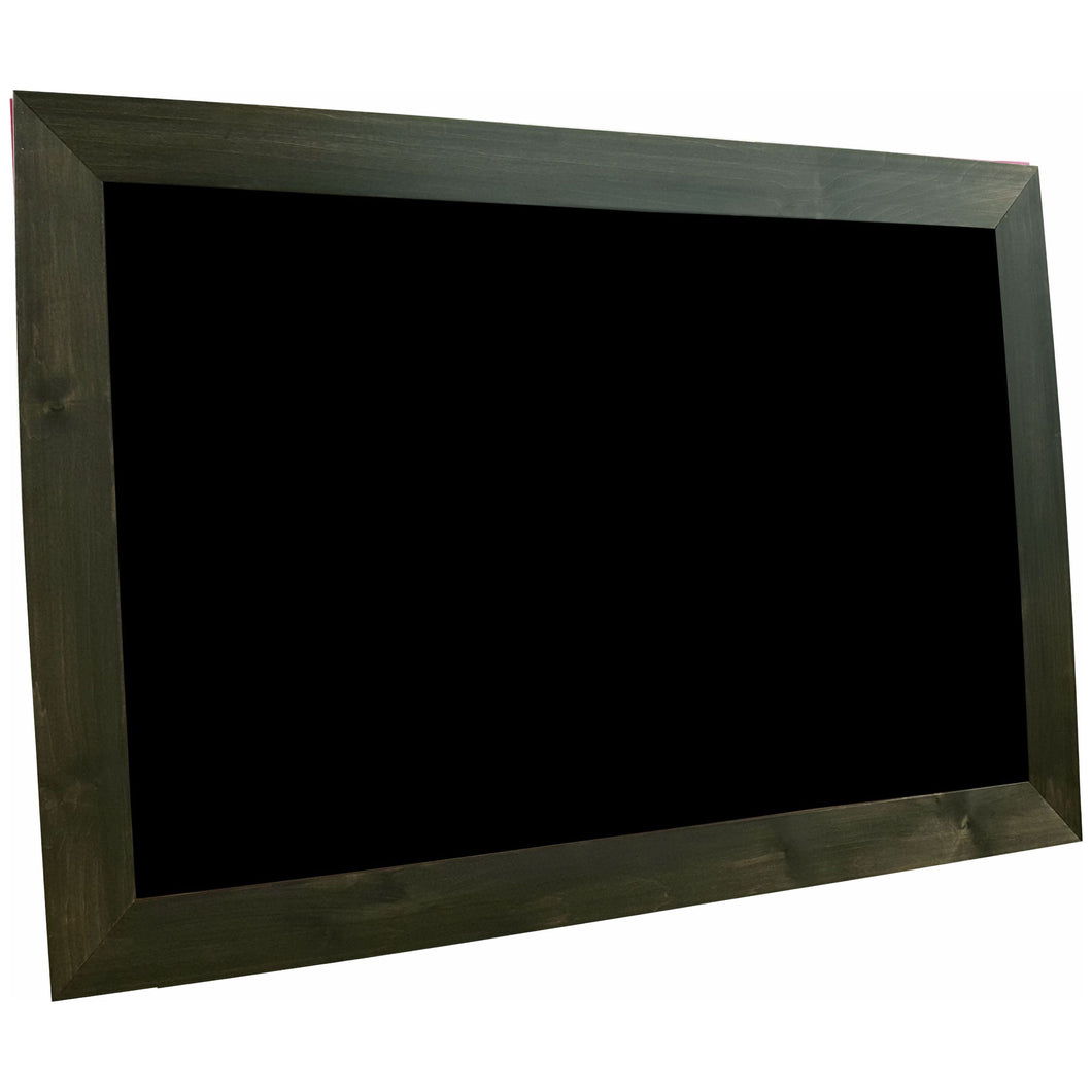 Classic Schoolhouse Black Chalkboard - Black Barnwood Frame