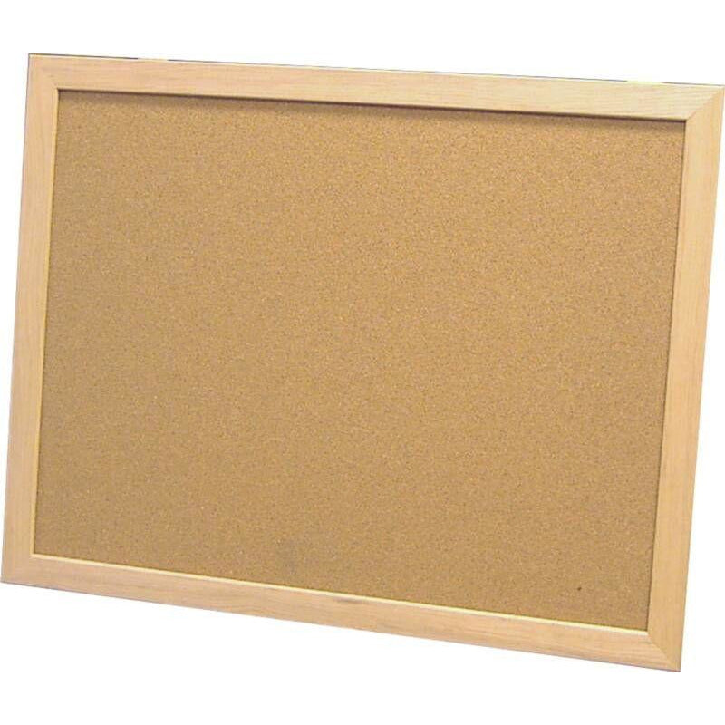 Economy Wood Framed Black Chalkboard - Natural Finish-48x48-GL4