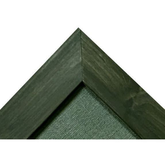 Burlap fabric bulletin board - Blue Fabric - Black Barnwood frame - 24X24 - 1.5 inch wide frame - GL1