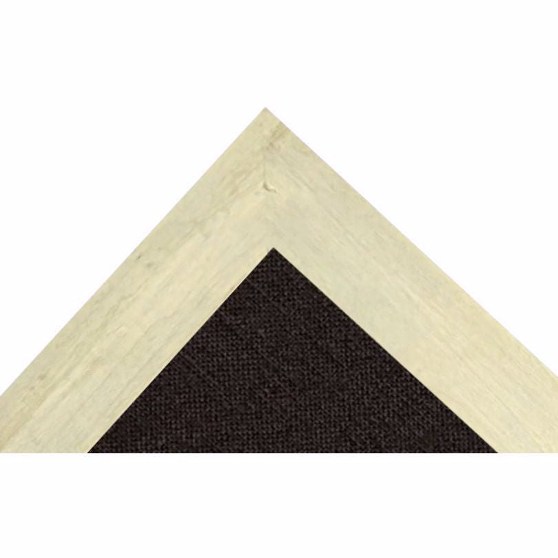 Burlap fabric bulletin board - Black Fabric - Sunbleached Barnwood frame