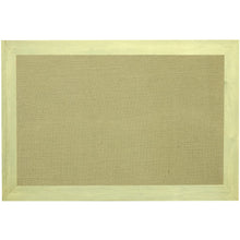 Load image into Gallery viewer, Burlap fabric bulletin board - Oatmeal Fabric - Sunbleached Barnwood frame - 24X24 - 1.5 inch wide frame - GL1
