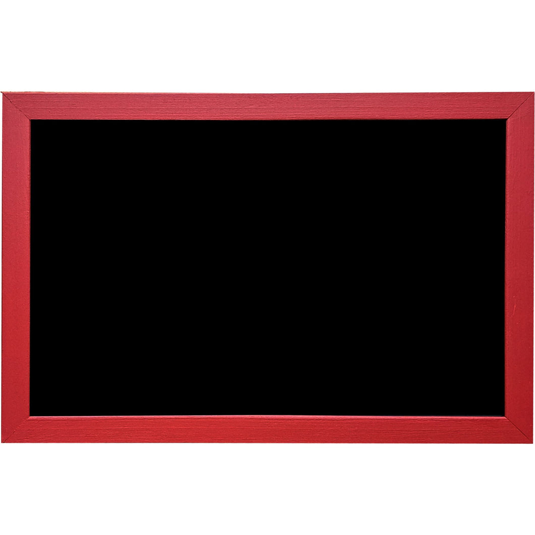 Outdoor Chalkboard with Red Painted Wood Frame-24X24-GL1