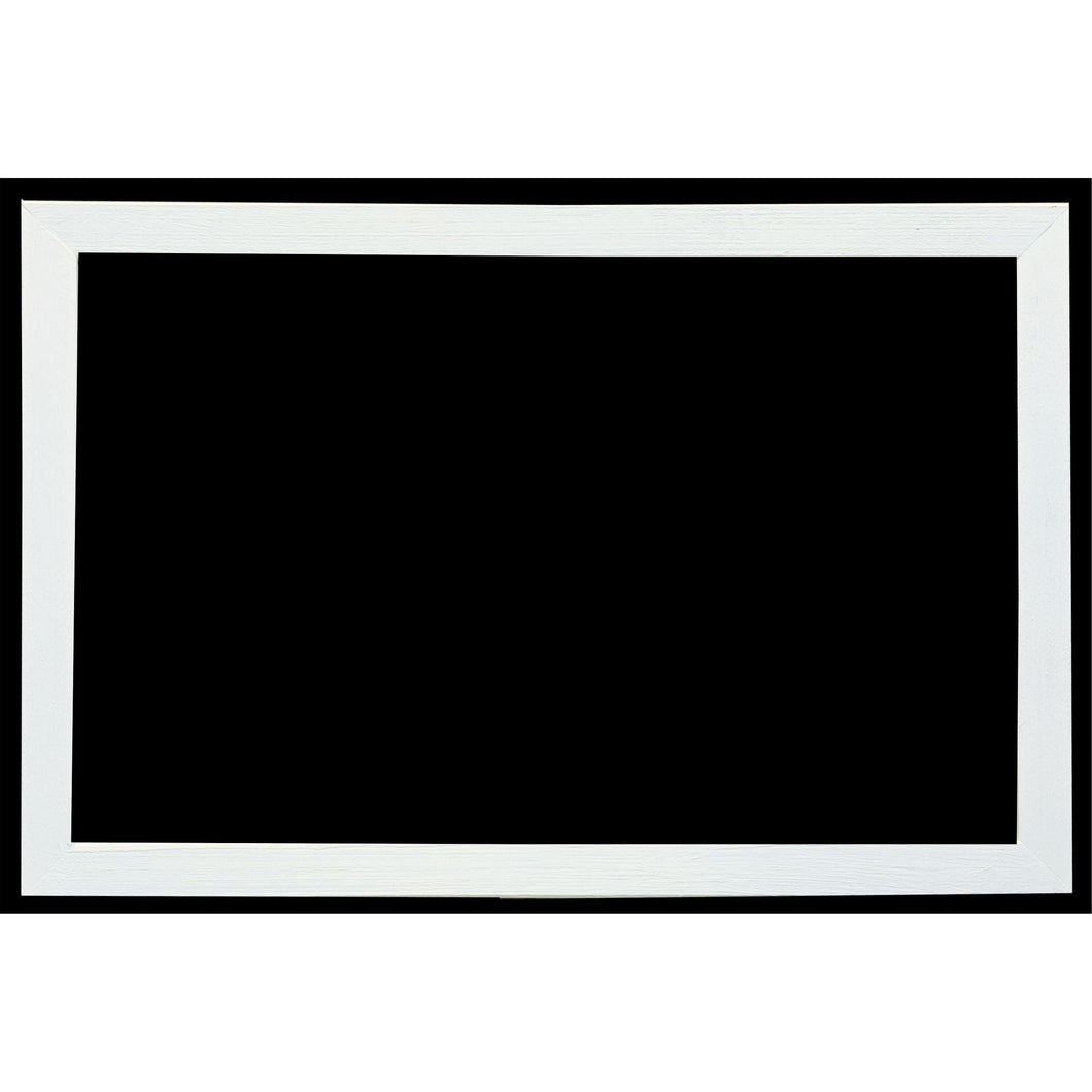 Outdoor Chalkboard with White Painted Wood Frame-24X24-GL1