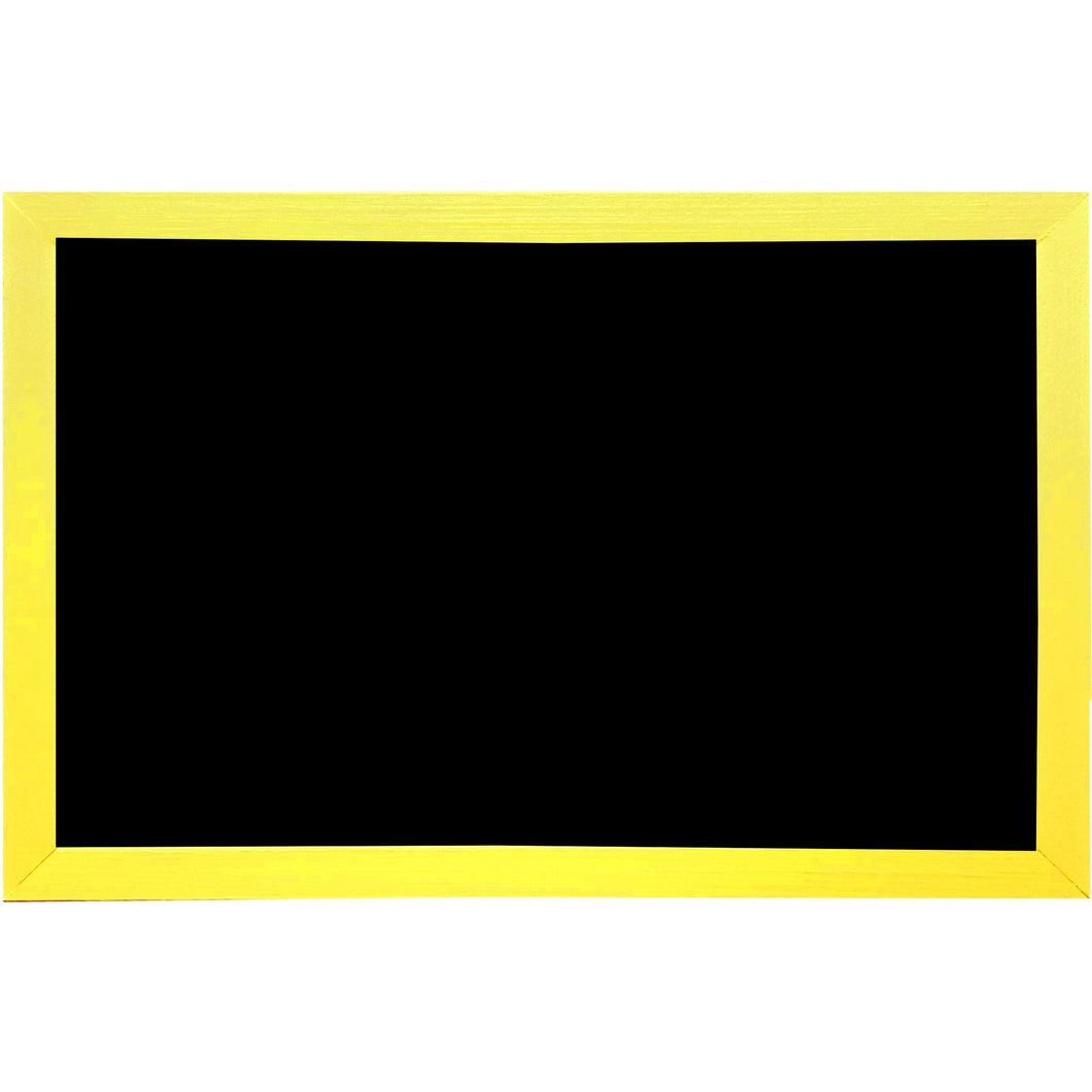 Outdoor Chalkboard with Yellow Painted Wood Frame-24X24-GL1