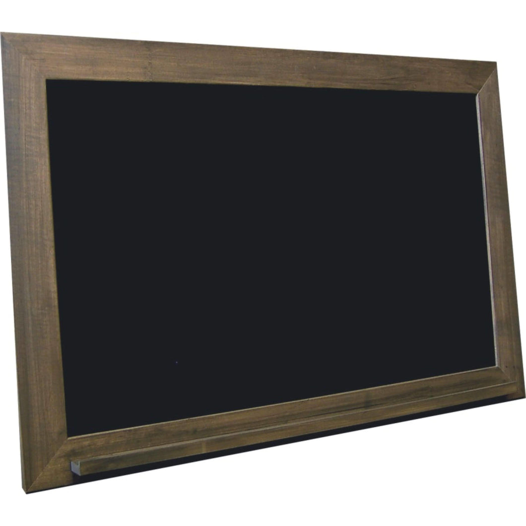 Brown Barnwood Frame - Classic Schoolhouse Black Chalkboard - Nonmagnetic - 30X48 - GL4