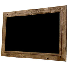 Load image into Gallery viewer, American Barnwood Black Chalkboard - Burnt Brown Barnwood Frame

