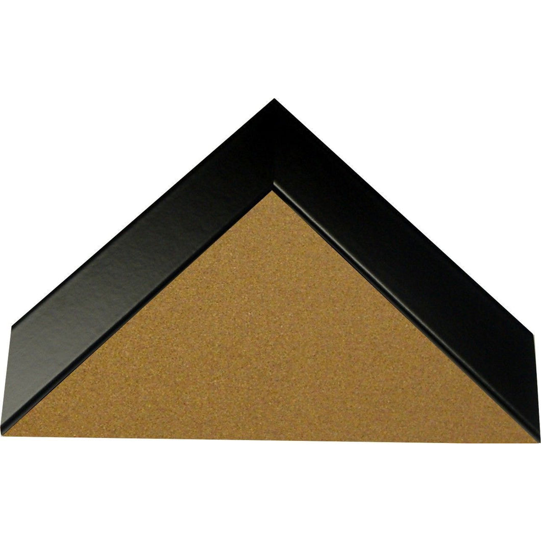 Cork Board with Narrow Picture Frame - Black Satin BW26273
