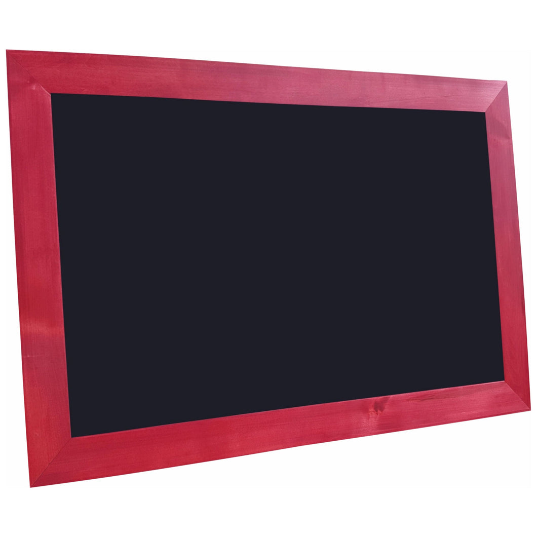Barn Red Frame - Classic Schoolhouse Black Chalkboard - Nonmagnetic - 24X48 - GL4