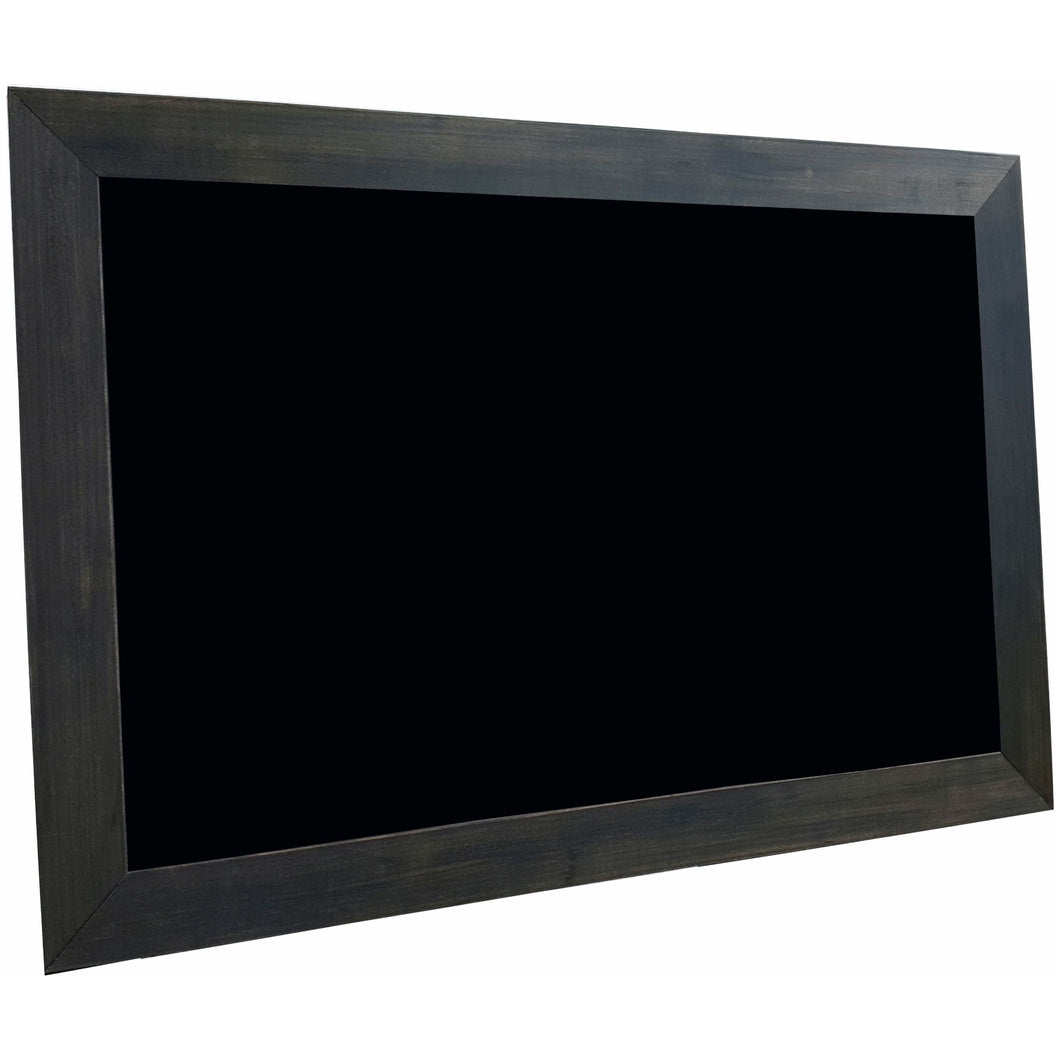 Carbon Grey Frame - Classic Schoolhouse Black Chalkboard - Nonmagnetic - 24X48 - GL4