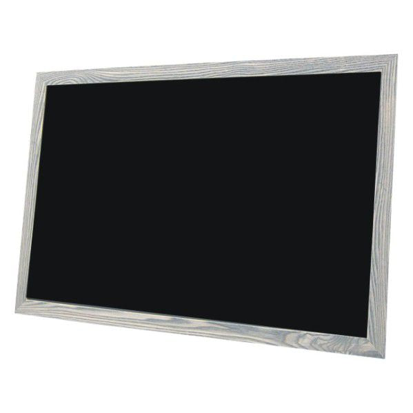 Economy Wood Framed Nonmagnetic Chalkboard - Grey Barnwood Finish-12X18-GL1