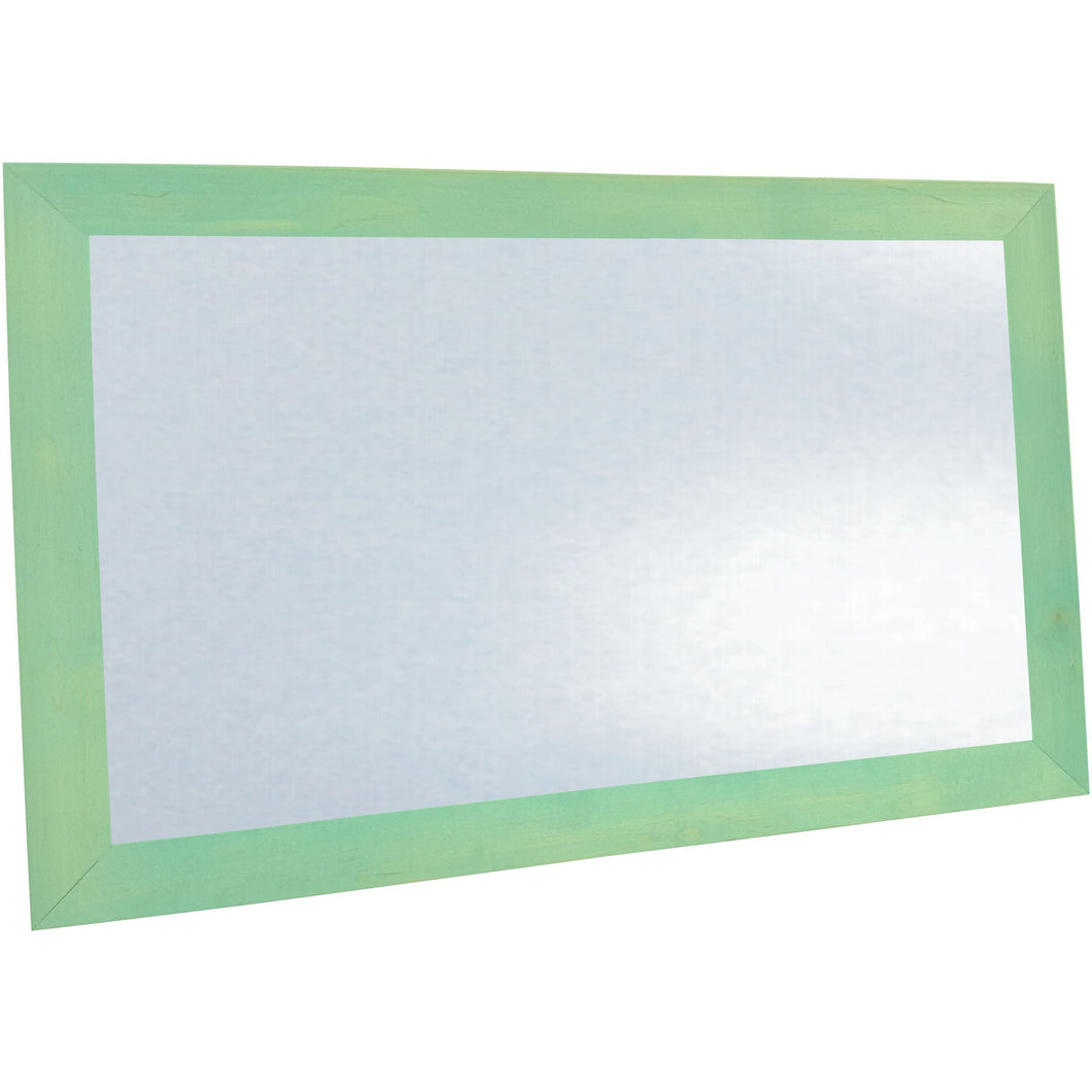 Classic Schoolhouse White Dry Erase Board - Light Aqua Frame-24X24-GL1
