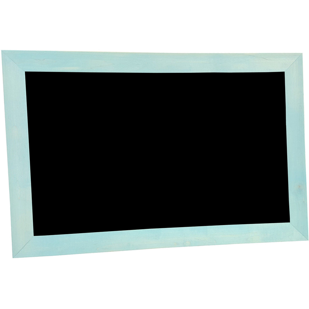 Classic Schoolhouse Magnetic Chalkboard -Light Aqua Frame - G-L