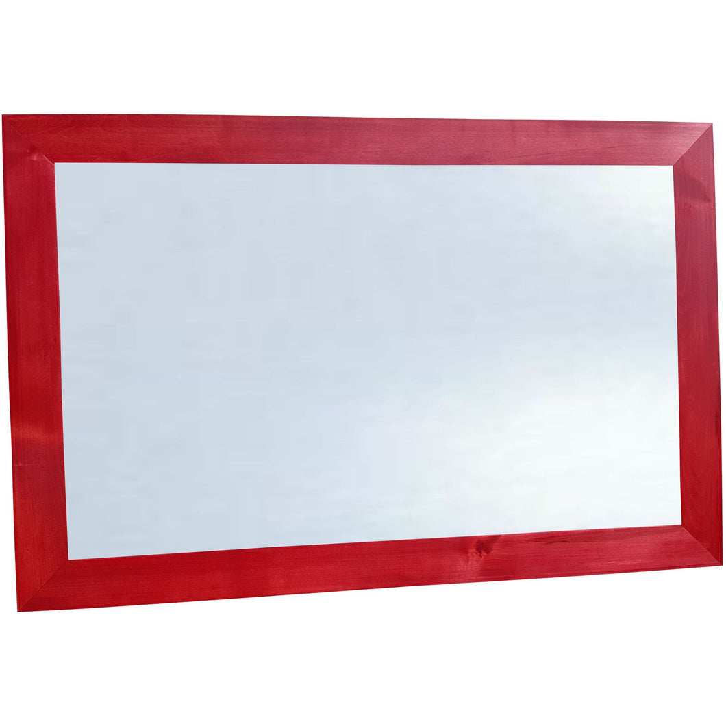 Classic Schoolhouse White Dry Erase Board - Barn Red Frame-24X24-GL1