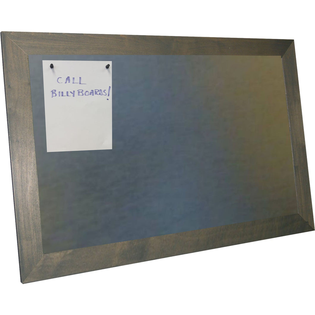 Galvanized Magnetic Bulletin Board - Blue/Grey  Barnwood Frame