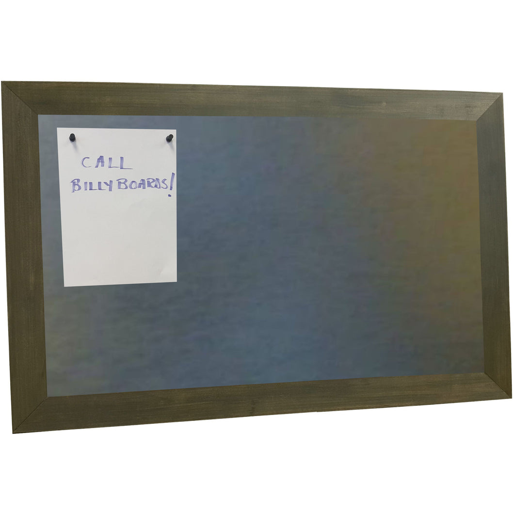 Galvanized Magnetic Bulletin Board - Carbon Grey Frame