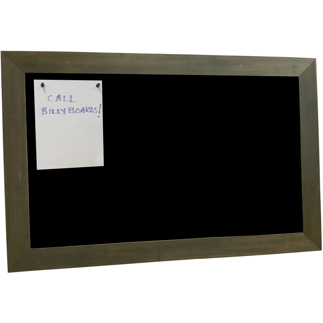 Black Magnetic Bulletin Board - Carbon Grey Frame