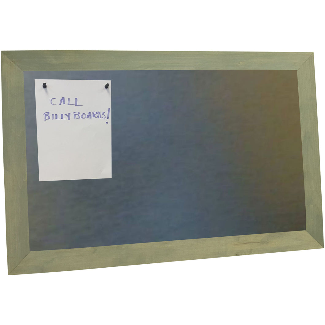 Galvanized Magnetic Bulletin Board - Weathered Grey Frame
