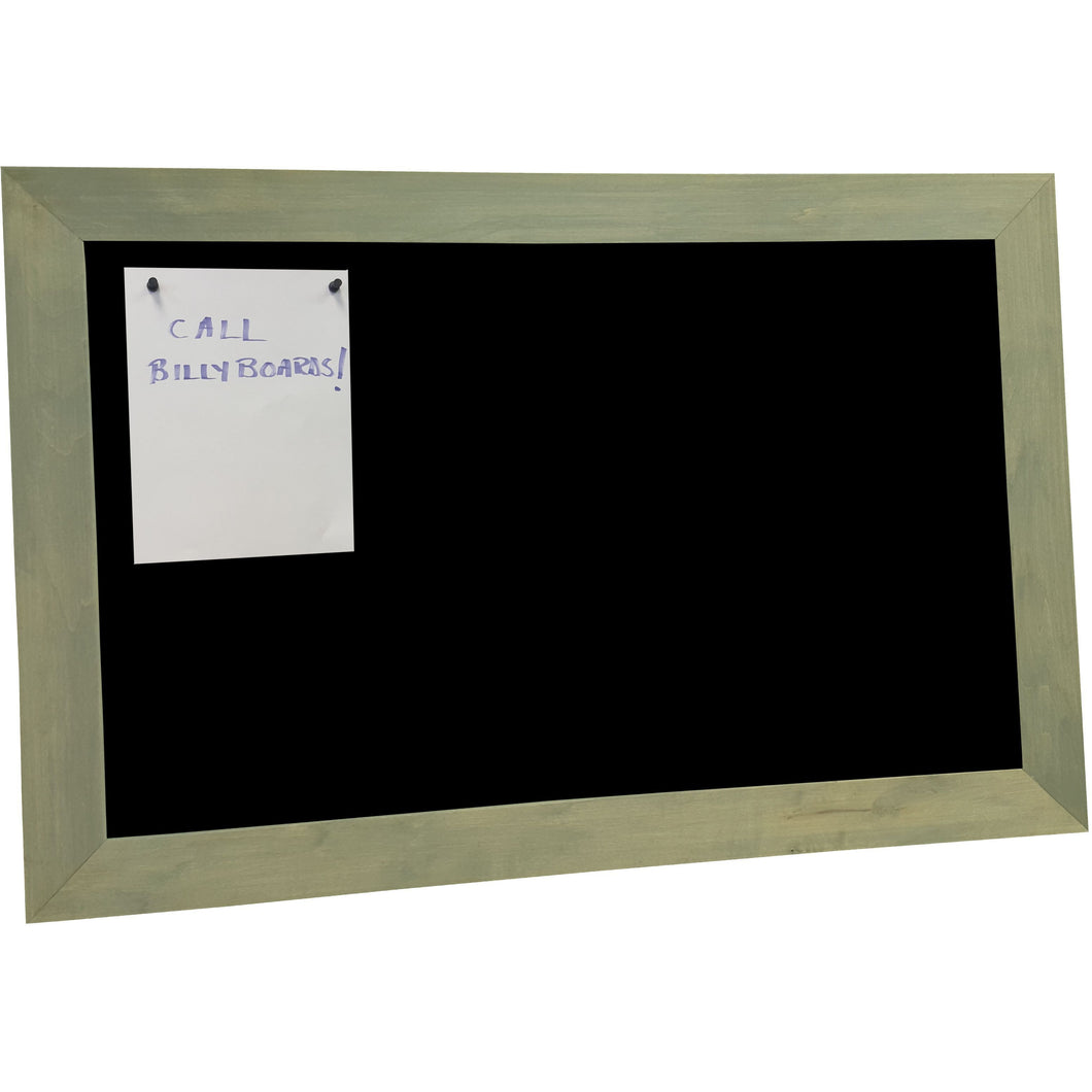 Black Magnetic Bulletin Board - Worn Navy Frame