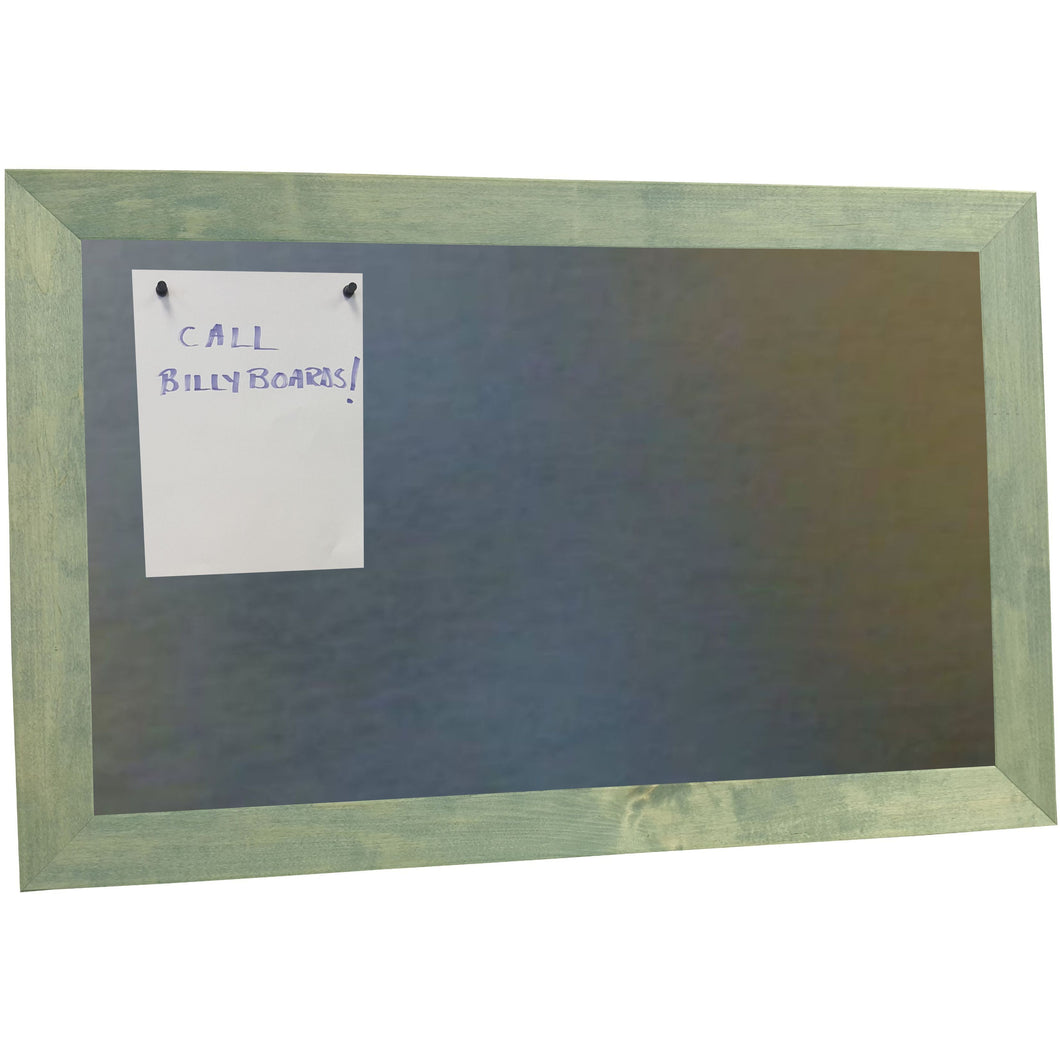 Galvanized Magnetic Bulletin Board - Worn Navy Frame