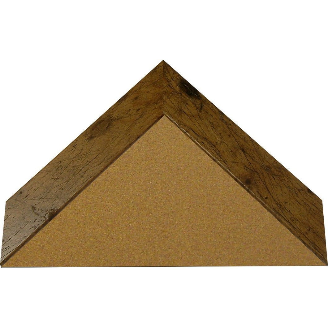 Cork Board with Narrow Picture Frame - Light Walnut Rustic BW26011