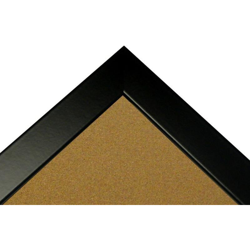 Cork Board with Medium PIcture Frame - Black Satin BW74273