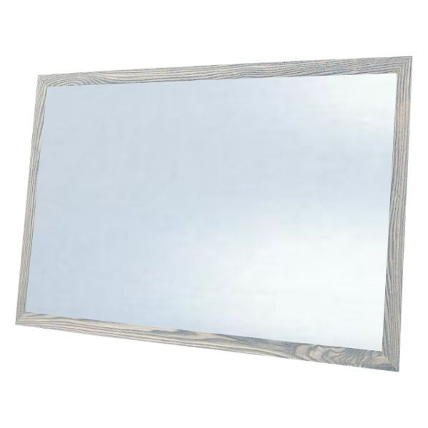 Economy Wood Framed White Dry Erase Board - Grey Barnwood Finish