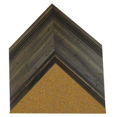 Cork Board with Wide Picture Frame - Brown/Grey Pine G8097