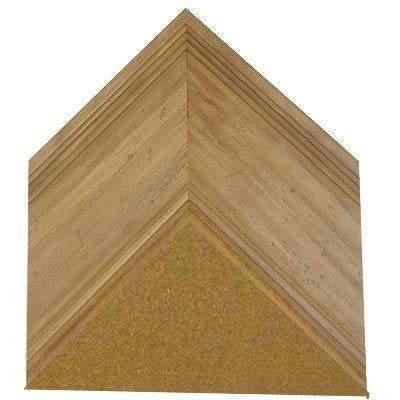 Cork Board with Wide Picture Frame - Aged Natural Pine G8098