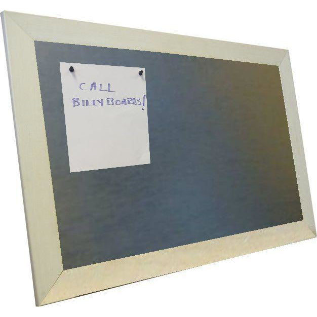 Galvanized Magnetic Bulletin Board - Vintage Whitewash Frame