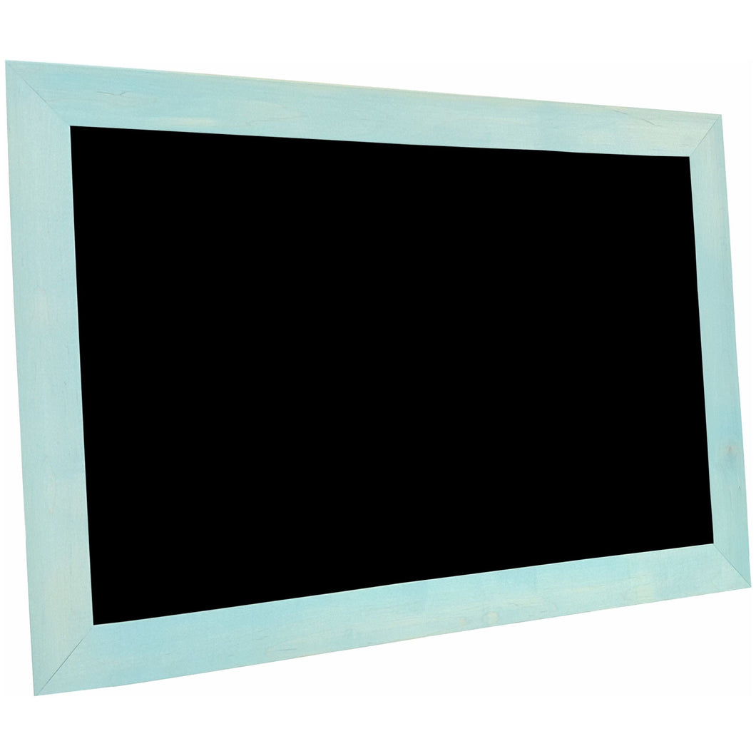 Light Aqua Frame - Classic Schoolhouse Black Chalkboard - Nonmagnetic - 24X24-GL1