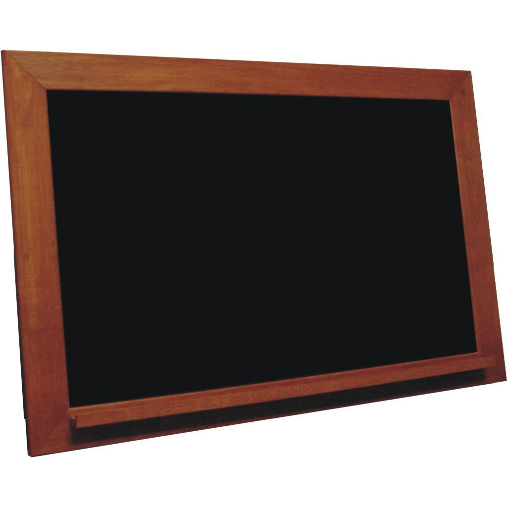 Classic Schoolhouse Black Chalkboard - Vintage Cherry Frame