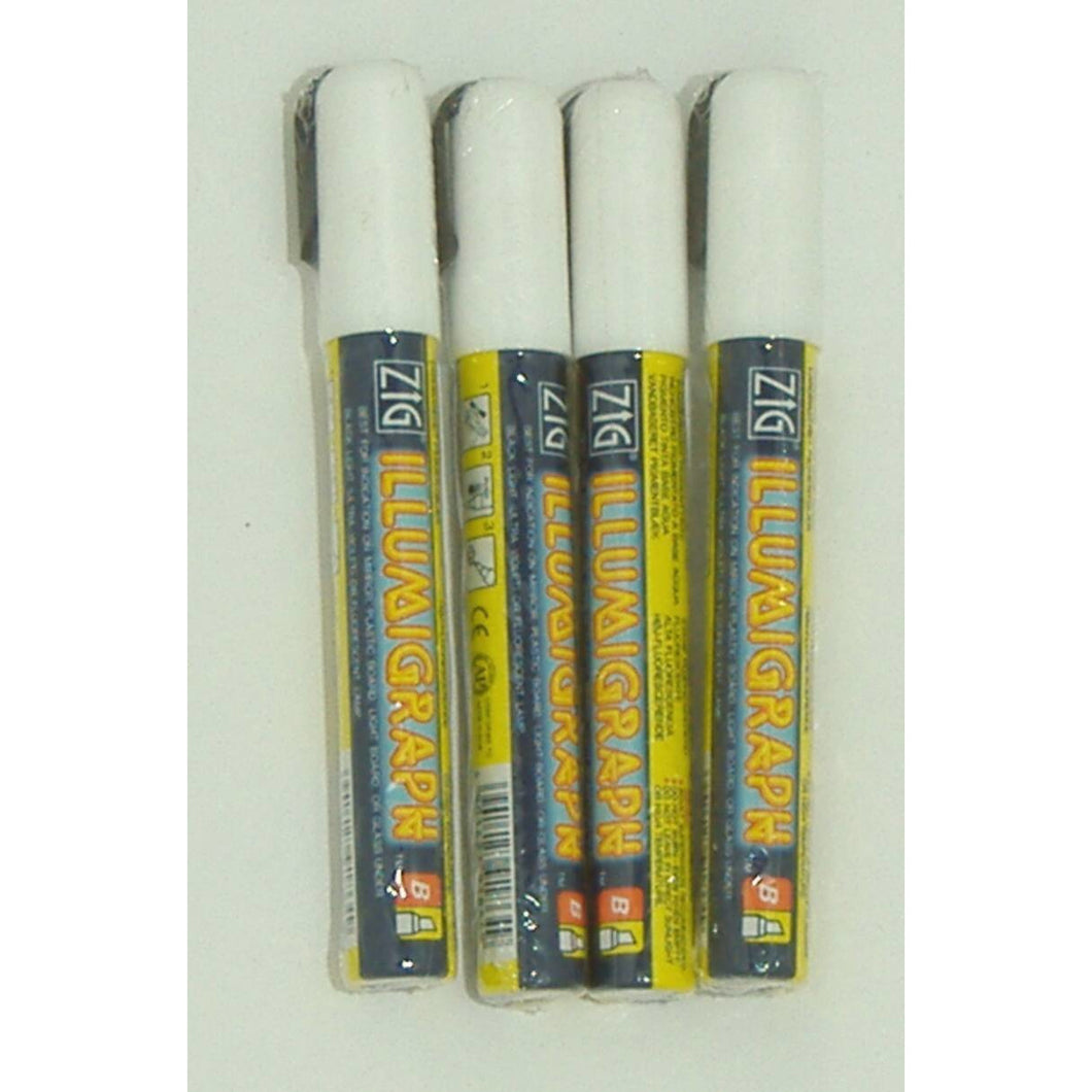 Wet erase markers - Zig Illumigraph 4PK of white markers