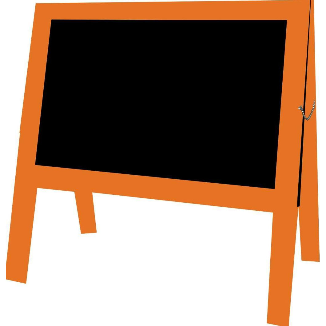 Little Peddler Chalkboard Easel - Cantaloupe - With Legs - Wide Orientation