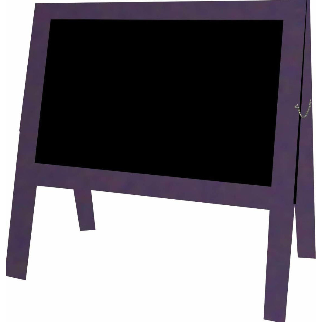 Little Peddler Chalkboard Easel - Dark Grape - With Legs - Wide Orientation