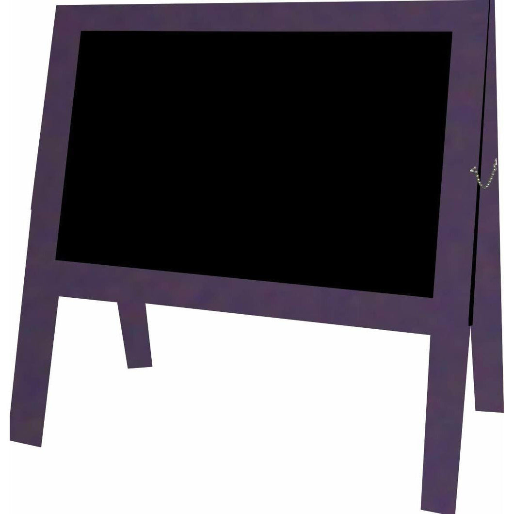 Outdoor Little Peddler Chalkboard Easel - Dark Grape - With Legs - Wide Orientation-GL1