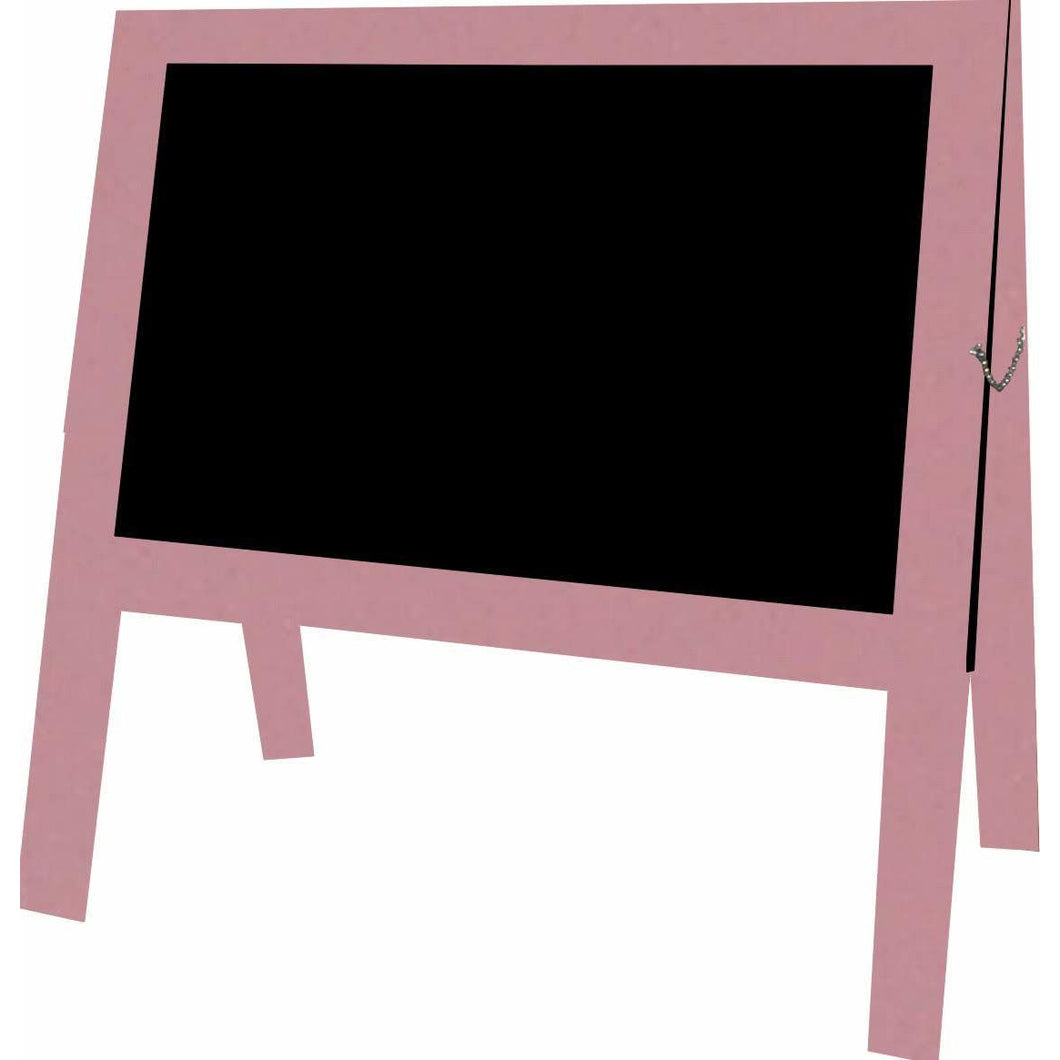 Outdoor Little Peddler Chalkboard Easel - Pink Flamingo - With Legs - Wide Orientation